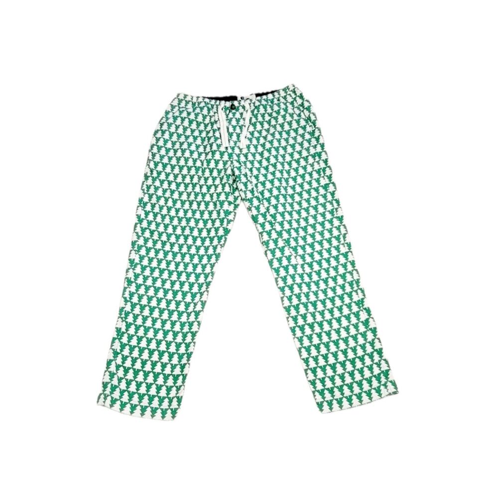 Boden Christmas Tree Men’s Cotton Drawstring Elastic Lounge Pants Men’s Medium